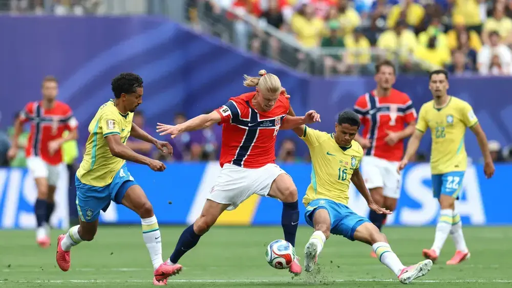 Brasil e Noruega empatam sem gols no primeiro tempo
