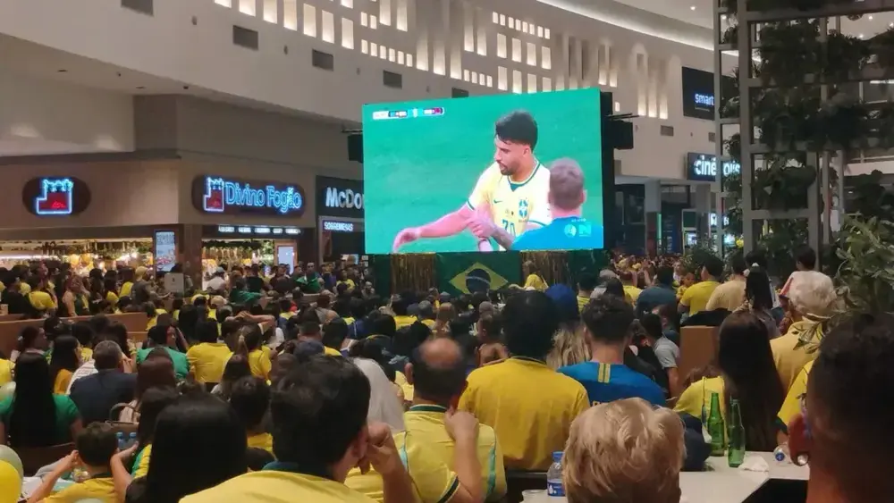 Brazil fans eye big screen, beg for Endrick, battle anxiety with cheap beer